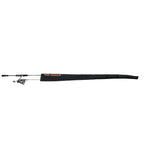 Full-length view of Rod Armour Pro sleeve covering a spinning combo, white background