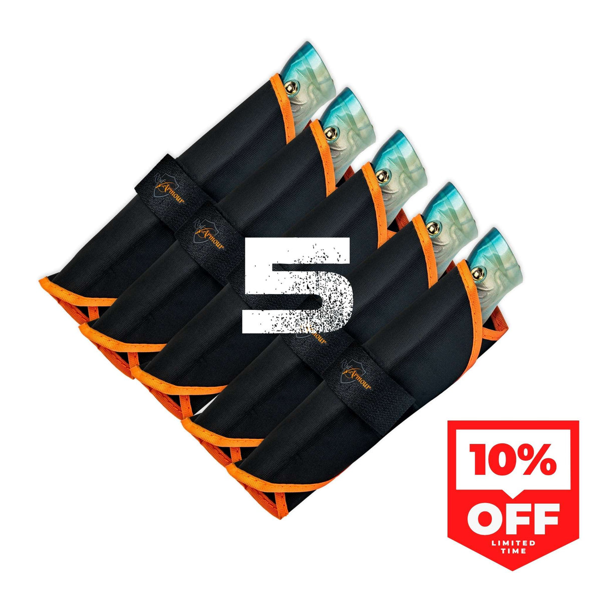 LureShield Fishing Lure Cover 5-Pack — five lure covers, bundle up and save